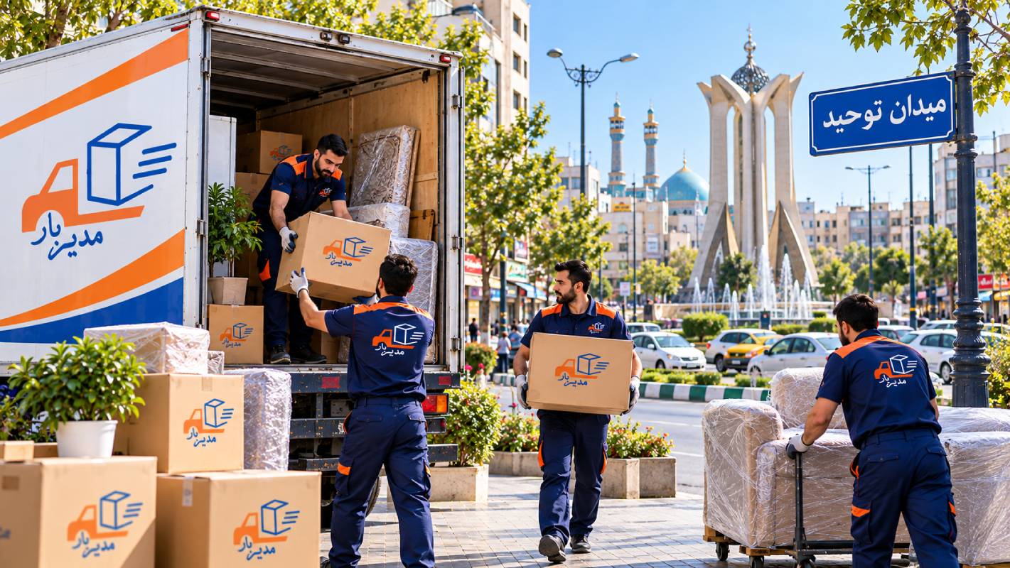 باربری میدان توحید مشهد با وانت، نیسان، خاور و کامیون