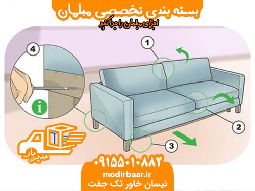 بسته بندی تخصصی مبلمان